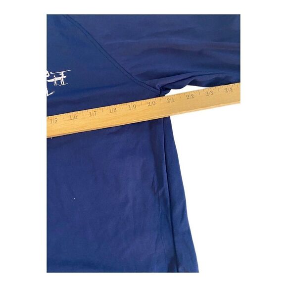 The Endless Summer Shirt Mens Large Blue Long Sleeve Surf Swim Stretch - Picture 7 of 12